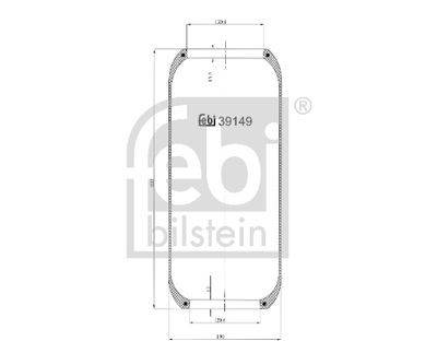 Bellow, air suspension FEBI BILSTEIN 39149