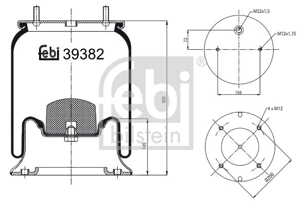 FEBI BILSTEIN 39382 Bellow, air suspension