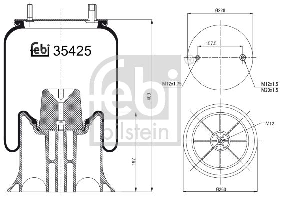 FEBI BILSTEIN 39425 Bellow, air suspension