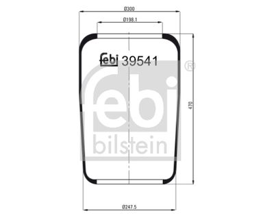 Bellow, air suspension FEBI BILSTEIN 39541