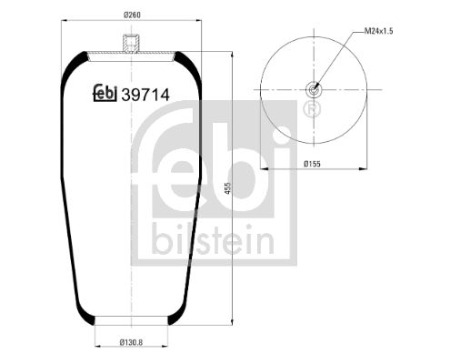 FEBI BILSTEIN 39714 Bellow, air suspension