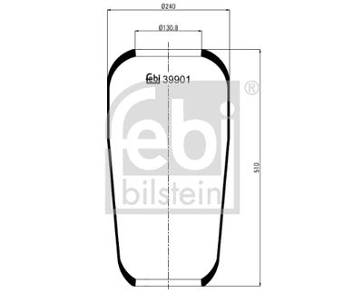 Bellow, air suspension FEBI BILSTEIN 39901