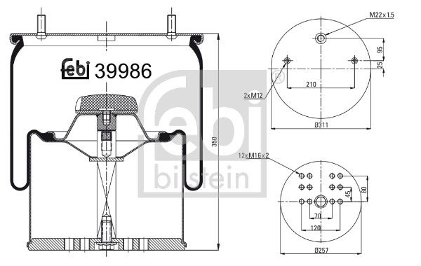 FEBI BILSTEIN 39986 Bellow, air suspension