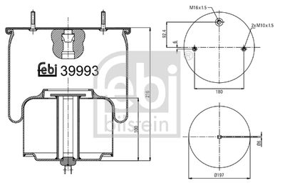 Bellow, air suspension FEBI BILSTEIN 39993