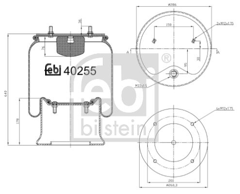 FEBI BILSTEIN 40255 Bellow, air suspension