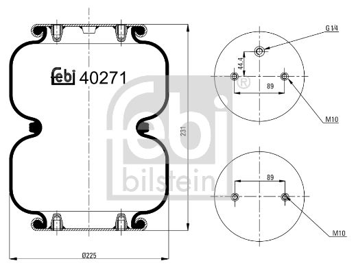 FEBI BILSTEIN 40271 Bellow, air suspension