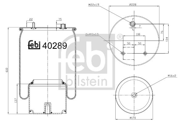 FEBI BILSTEIN 40289 Bellow, air suspension