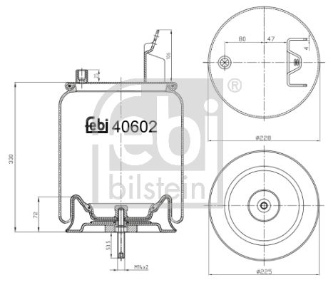 FEBI BILSTEIN 40602 Bellow, air suspension