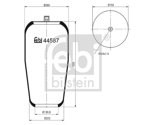 FEBI BILSTEIN 44587 Bellow, air suspension