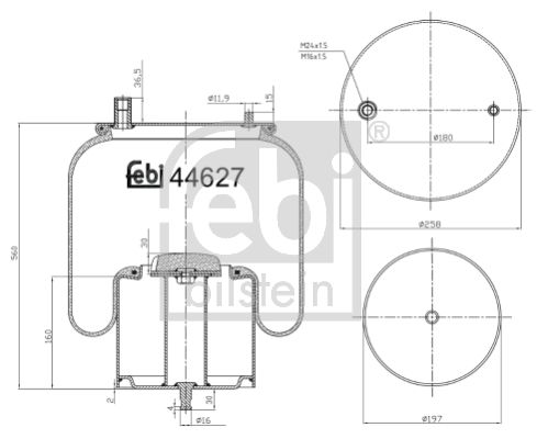 FEBI BILSTEIN 44627 Bellow, air suspension