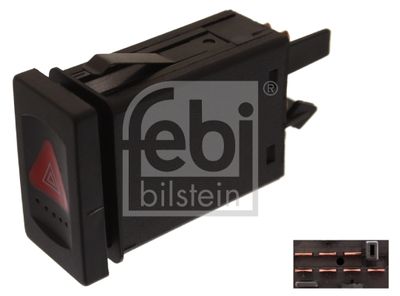 Hazard Warning Light Switch FEBI BILSTEIN 44701