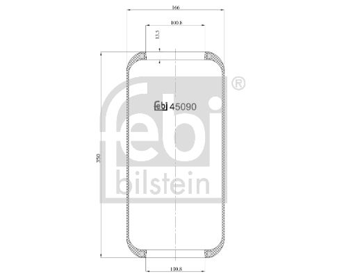 FEBI BILSTEIN 45090 Bellow, air suspension