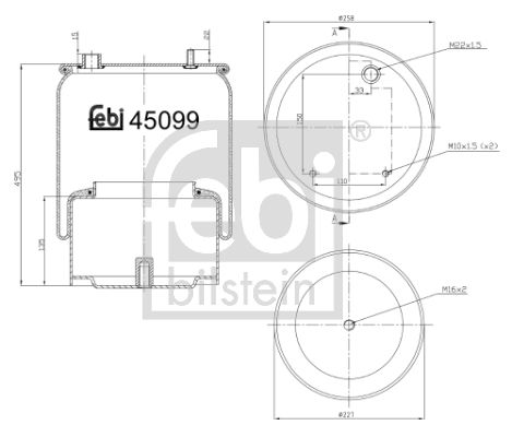 FEBI BILSTEIN 45099 Bellow, air suspension