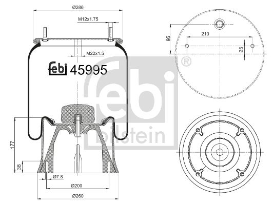 FEBI BILSTEIN 45995 Bellow, air suspension