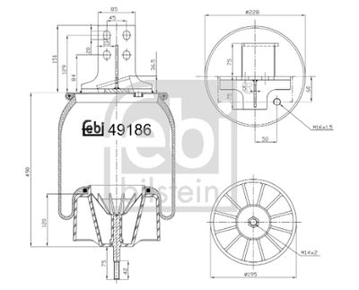 Bellow, air suspension FEBI BILSTEIN 49186