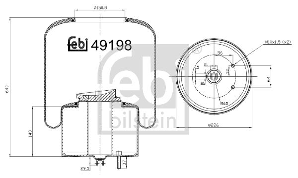 FEBI BILSTEIN 49198 Bellow, air suspension