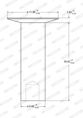 FERODO 93281 Rivet, drum brake lining