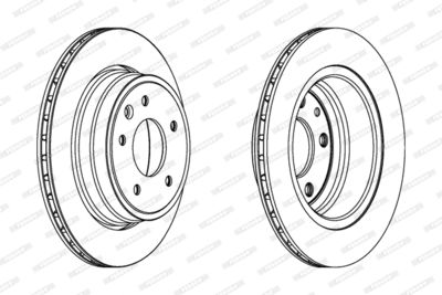Brake Disc FERODO DDF1004