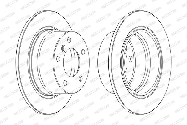 FERODO DDF1028C Brake Disc