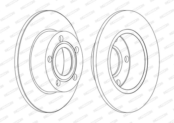 FERODO DDF1033C Brake Disc