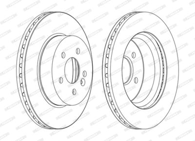 Brake Disc FERODO DDF1036C