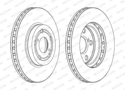 Brake Disc FERODO DDF1064C