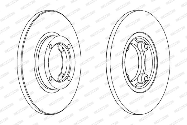 FERODO DDF1076C Brake Disc