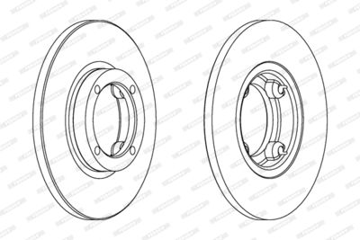 Brake Disc FERODO DDF1076C