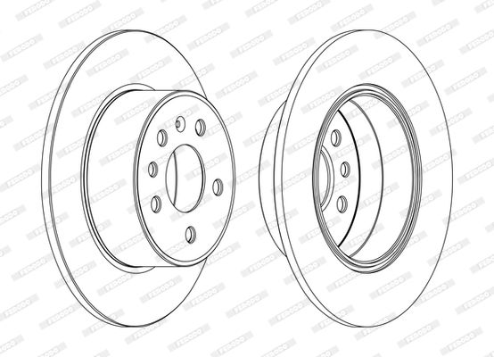 FERODO DDF1083C Brake Disc