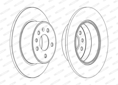Brake Disc FERODO DDF1083C