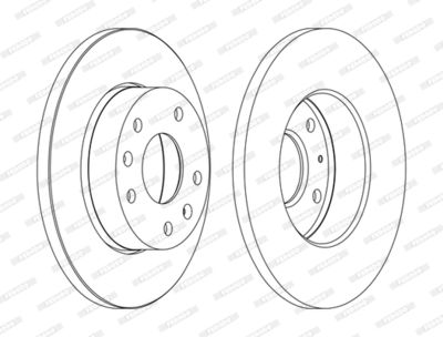 Brake Disc FERODO DDF1100C