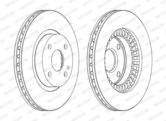 FERODO DDF1105C Brake Disc