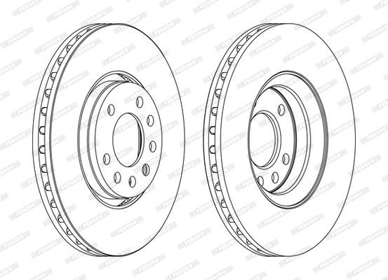 FERODO DDF1215C Brake Disc