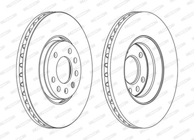 Brake Disc FERODO DDF1215C