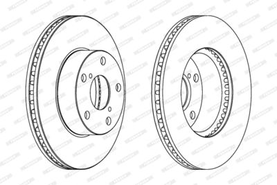 Brake Disc FERODO DDF1216C
