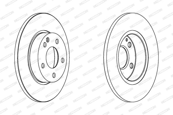 FERODO DDF1219C Brake Disc