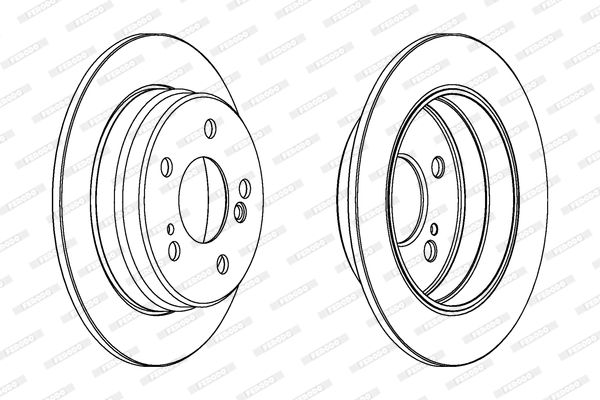 FERODO DDF122 Brake Disc