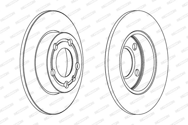 FERODO DDF1233C Brake Disc
