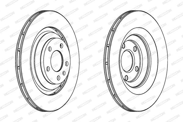 FERODO DDF1240C Brake Disc