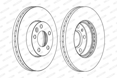 Brake Disc FERODO DDF1253C-1