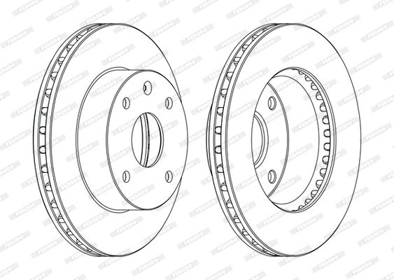 FERODO DDF1257C Brake Disc