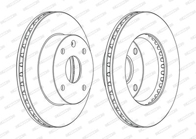 Brake Disc FERODO DDF1257C