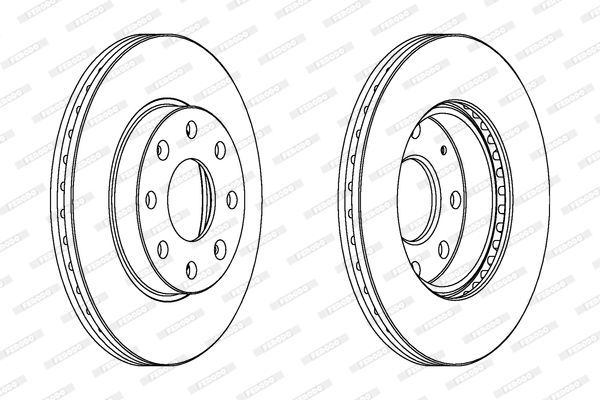 FERODO DDF1279C Brake Disc
