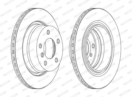 FERODO DDF1285C Brake Disc