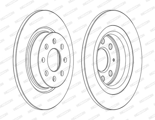 FERODO DDF1299C Brake Disc