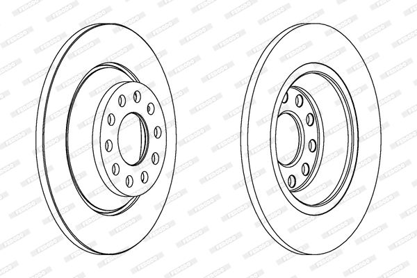 FERODO DDF1307C Brake Disc