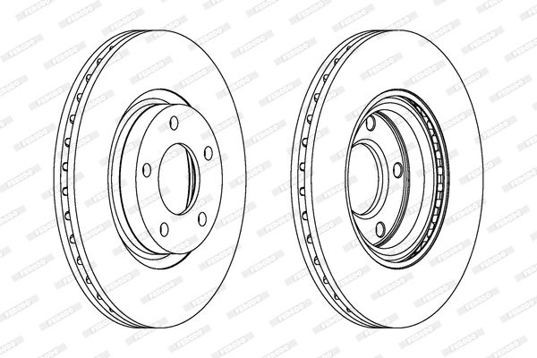 FERODO DDF1312C Brake Disc