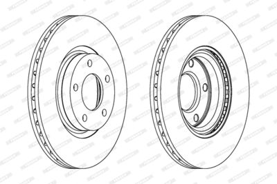 Brake Disc FERODO DDF1312C