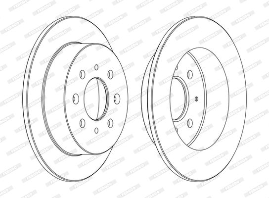 FERODO DDF1358C Brake Disc