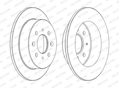 Brake Disc FERODO DDF1358C